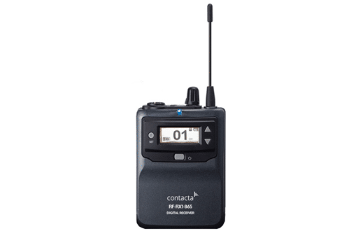 RF-RX1-865 przenośny odbiornik RF - obudowa typu bodypack, 865MHz